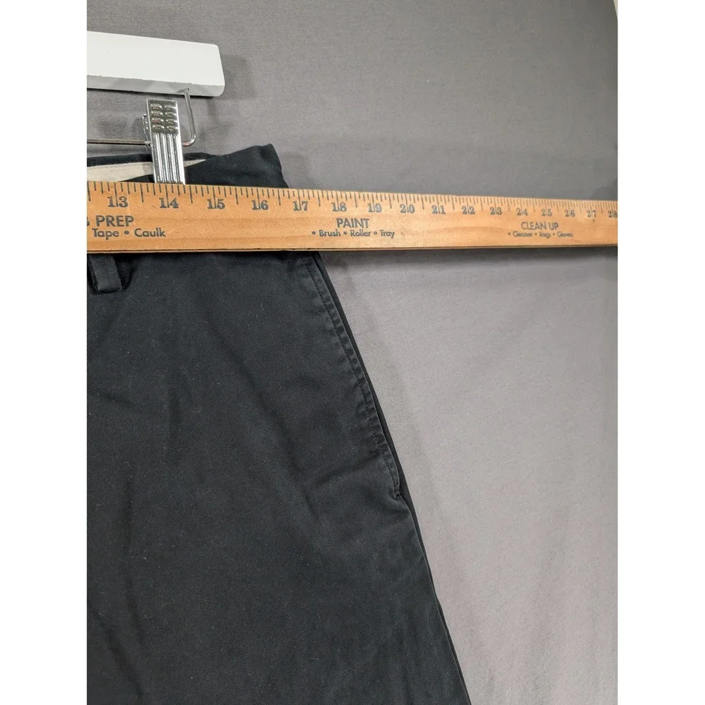 Banana Republic Mens Straight Fit Gavin Chino Pants‎ Black 34x32 Cotton